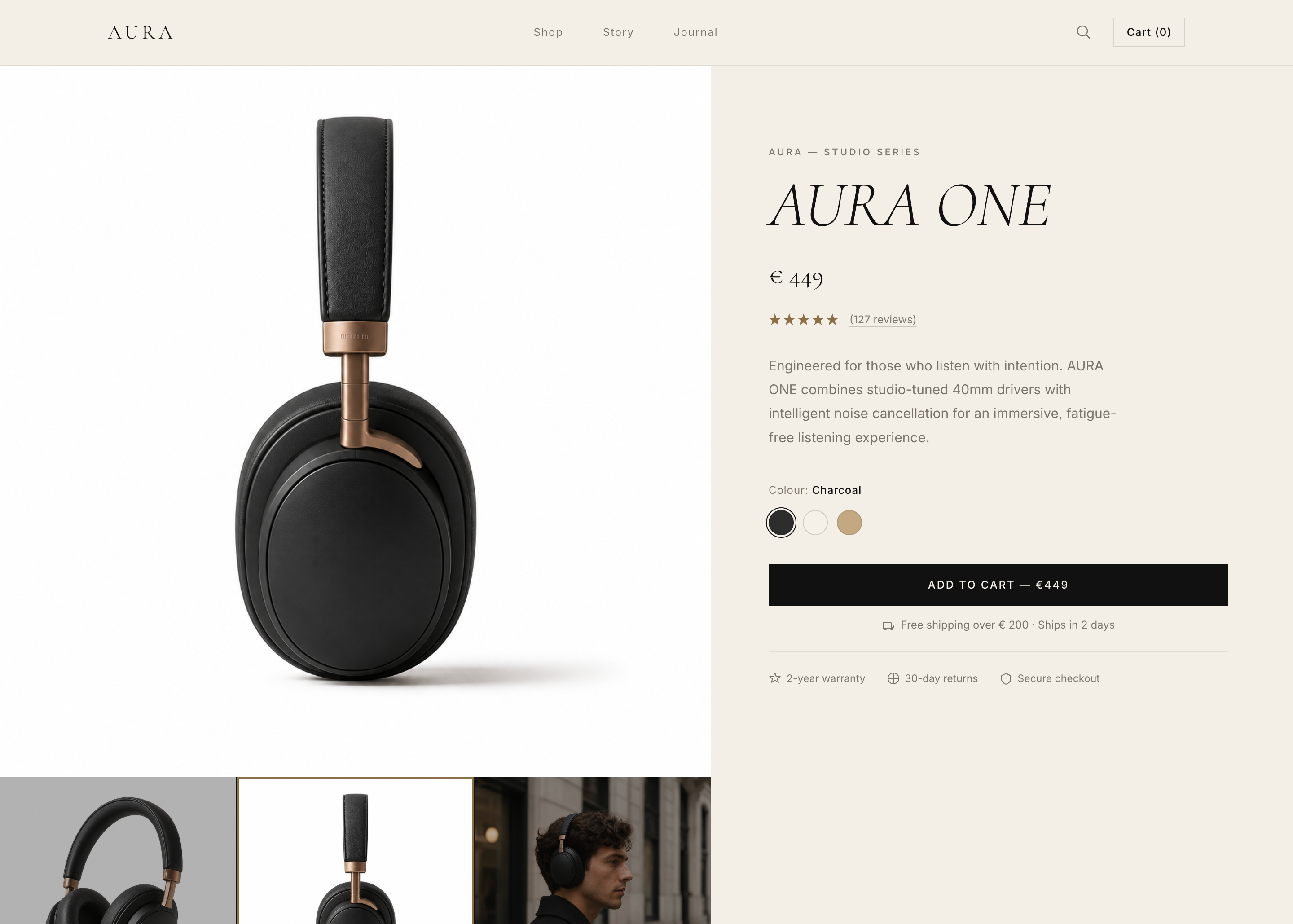 AURA ONE product page